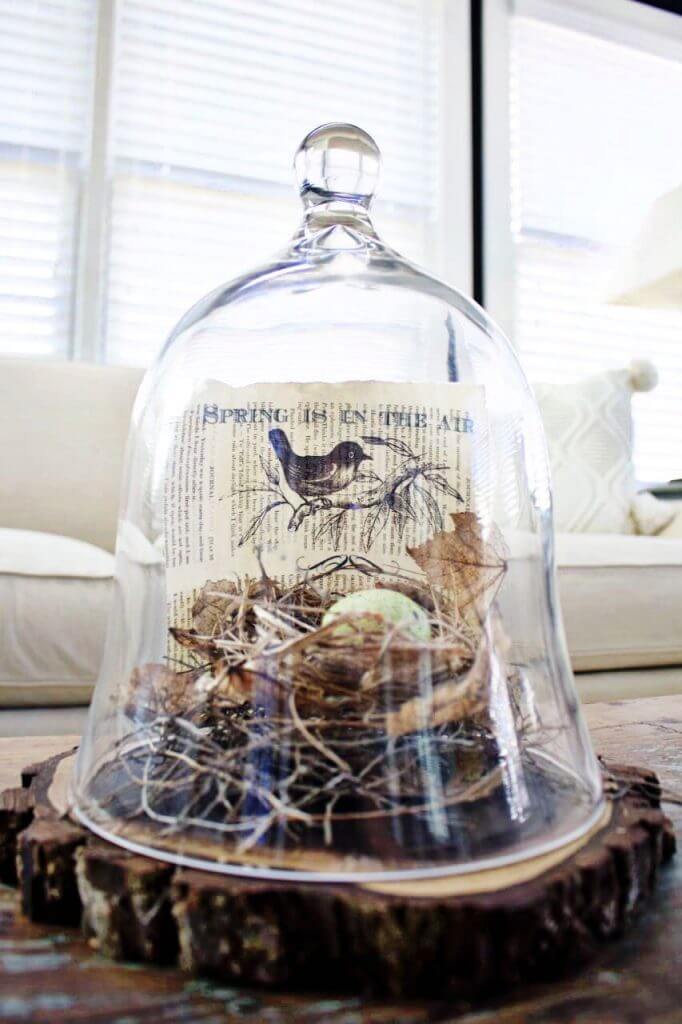 Rustic Bird Nest Table Decoration