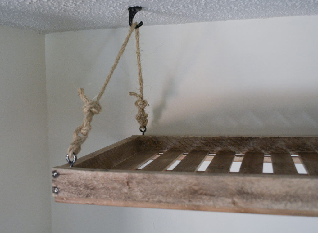 Using Ropes to Hang a Drying Rack