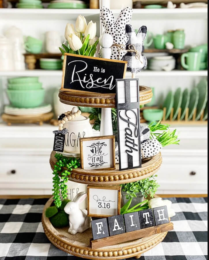Decking out Your Tiered Tray for Easter