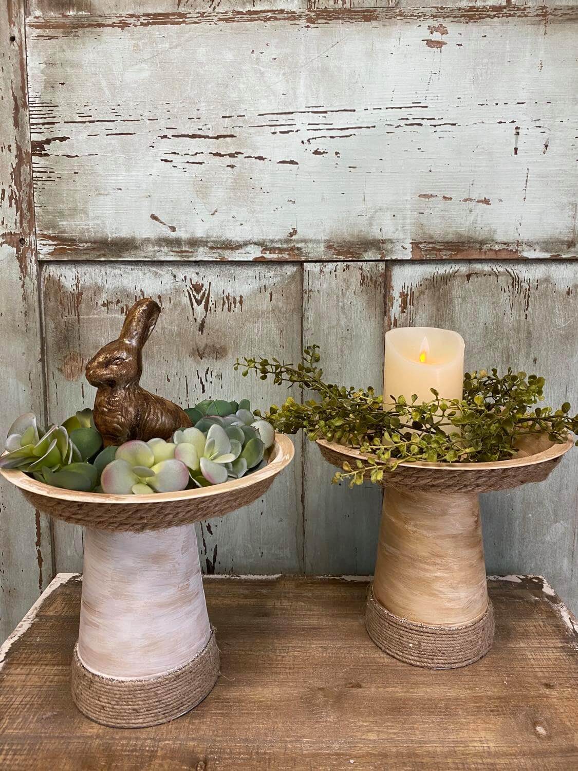 Rustic Easter Riser Table Decor