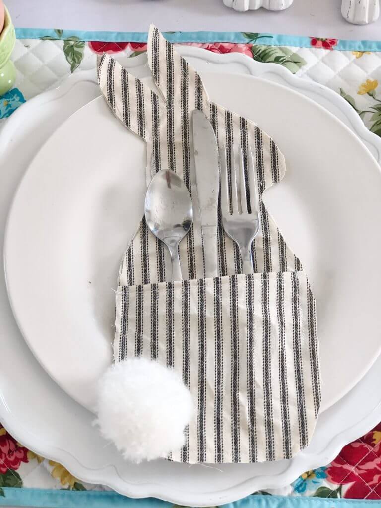 DIY Easter Bunny Utensil Holder