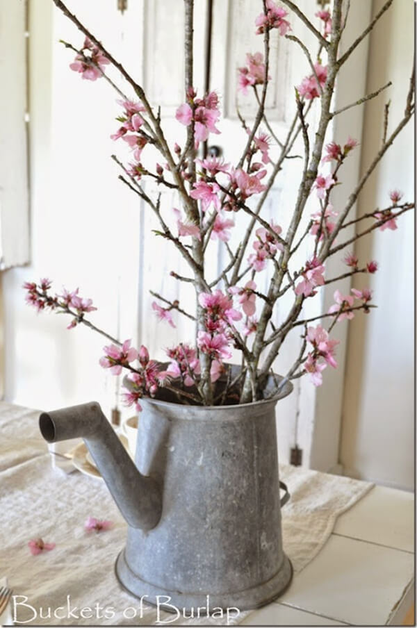Vintage Styled Pink Blossom Arrangement