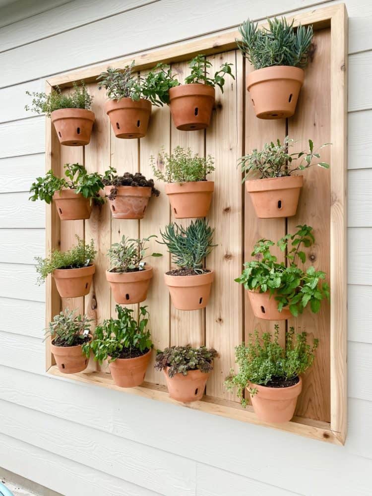 Handmade Vertical Herb Garden Planters