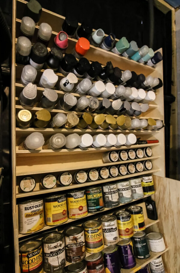 Plans to Build the Ultimate Paint Storage