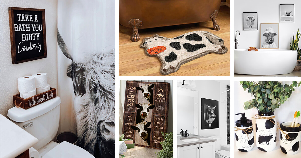 Featured image for “27 of the Wittiest Cow Bathroom Decor Ideas to Bring Whimsy into Your Life”