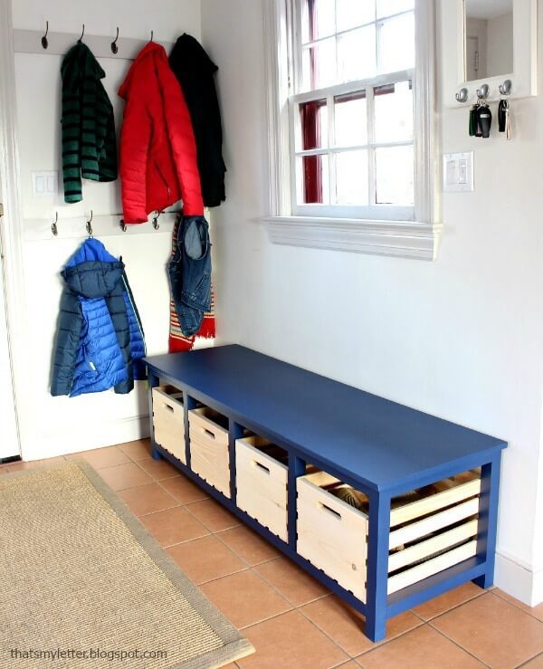 Bench with Lots of Shoe Storage