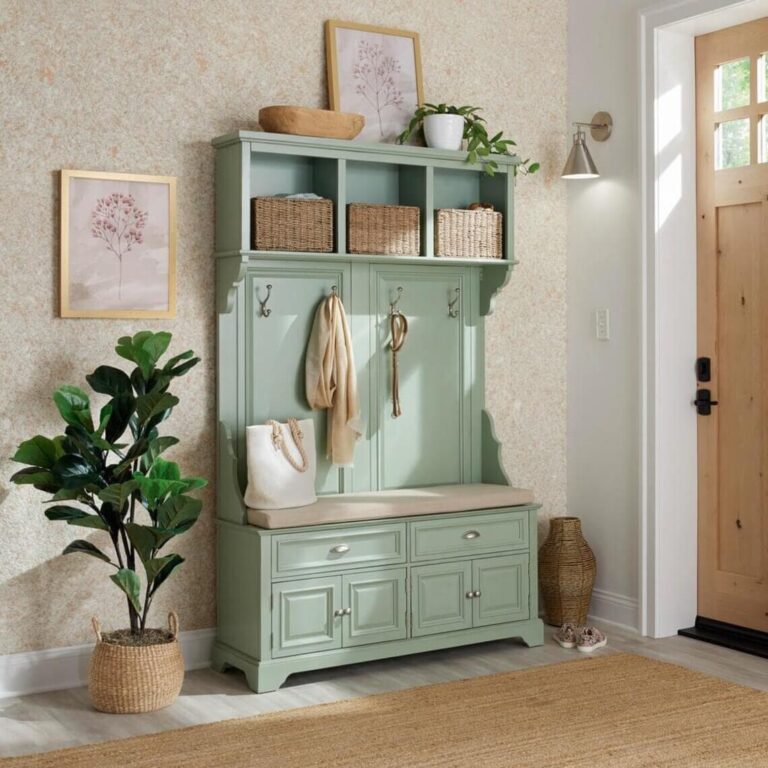 15 DIY Hall Tree Bench Ideas for a Great Entryway in 2023