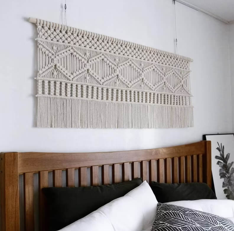 Combining Macrame and Crochet in Wall Art