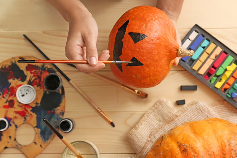 No carve pumpkin decorating ideas
